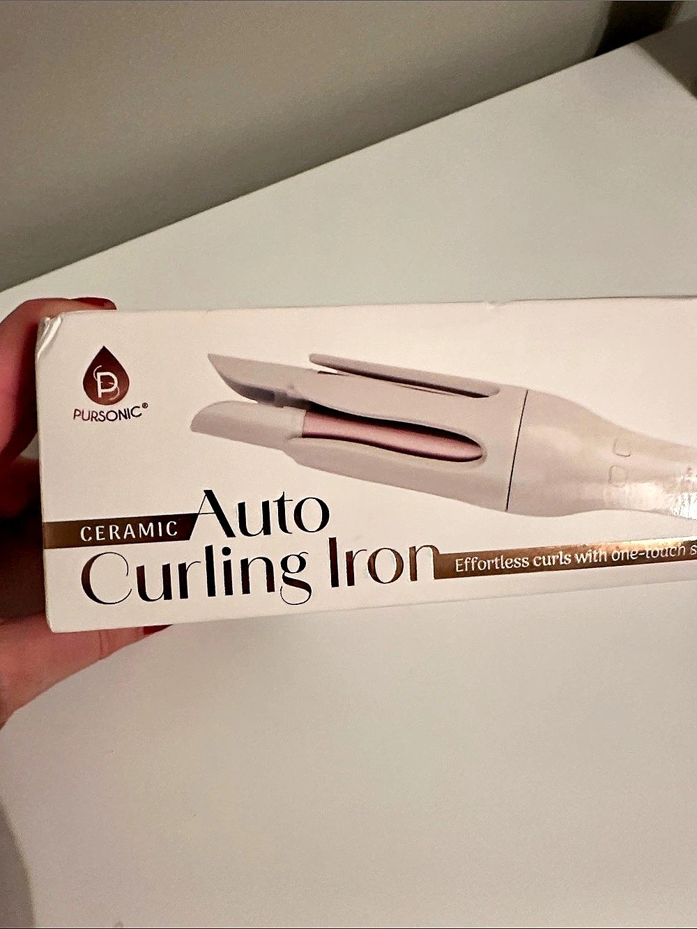 Pursonic Ceramic Auto Curling Iron NWT